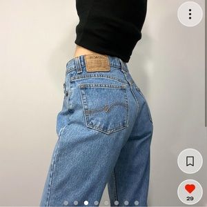 Jordache vintage straight leg blue jeans